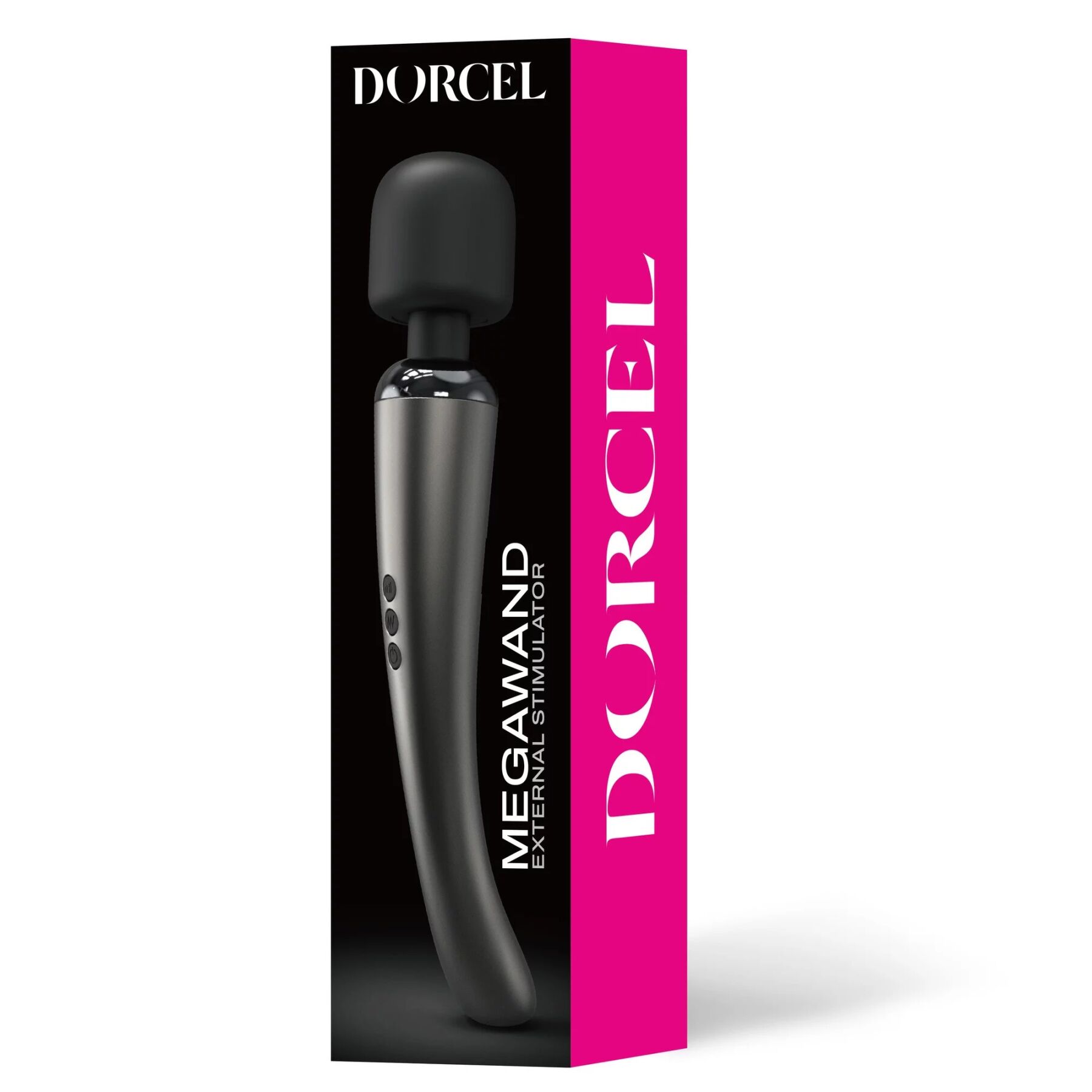 Вібромасажер Dorcel Megawand Chrome Silver, 160 режимів