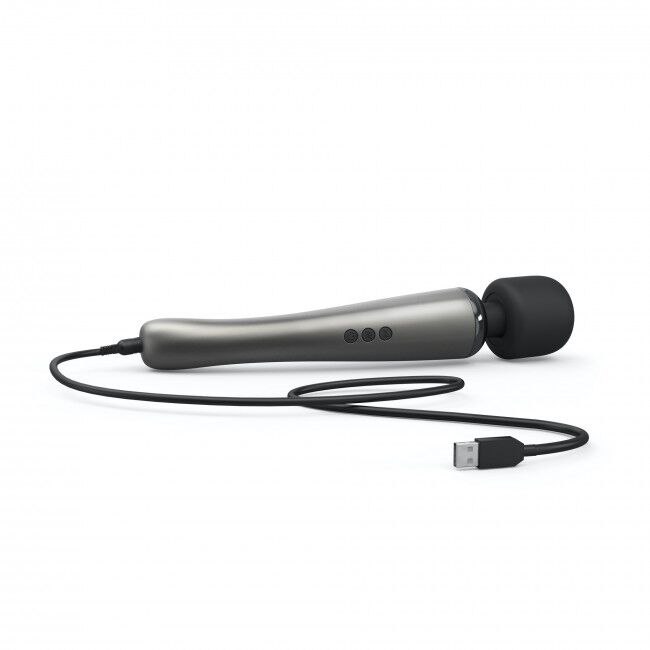 Вібромасажер Dorcel Megawand Chrome Silver, 160 режимів