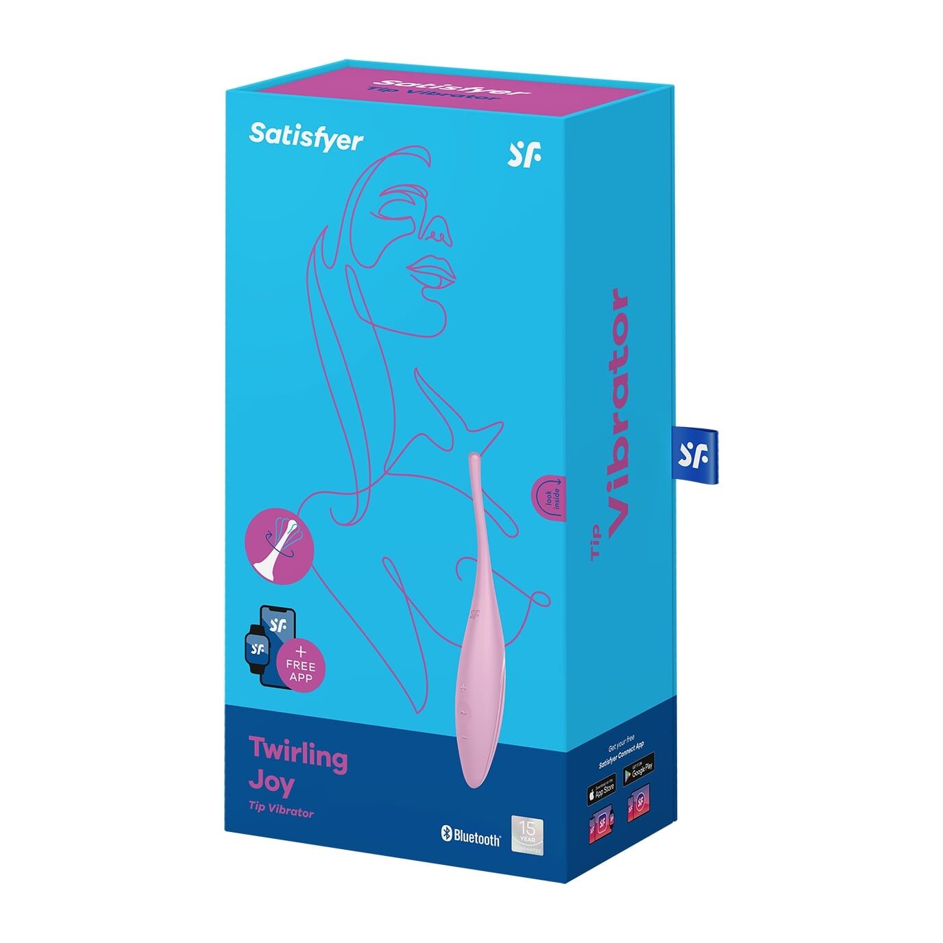 Смарт-вібратор для чутливих зон Satisfyer Twirling Joy Pink