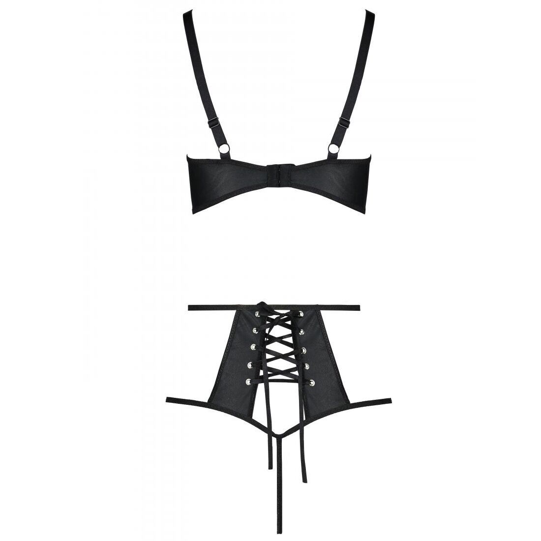 Комплект з екошкіри Passion Tamaris Set Black XXL/XXXL
