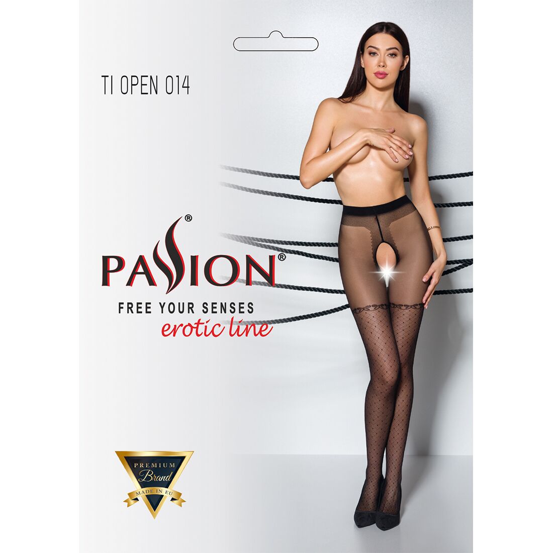 Колготки Passion TIOPEN 014: стиль та комфорт, чорні, 20 den