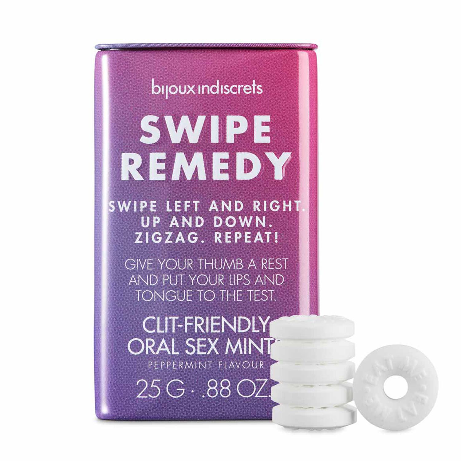 М'ятні цукерки Bijoux Indiscrets Swipe Remedy, без цукру, 25 г