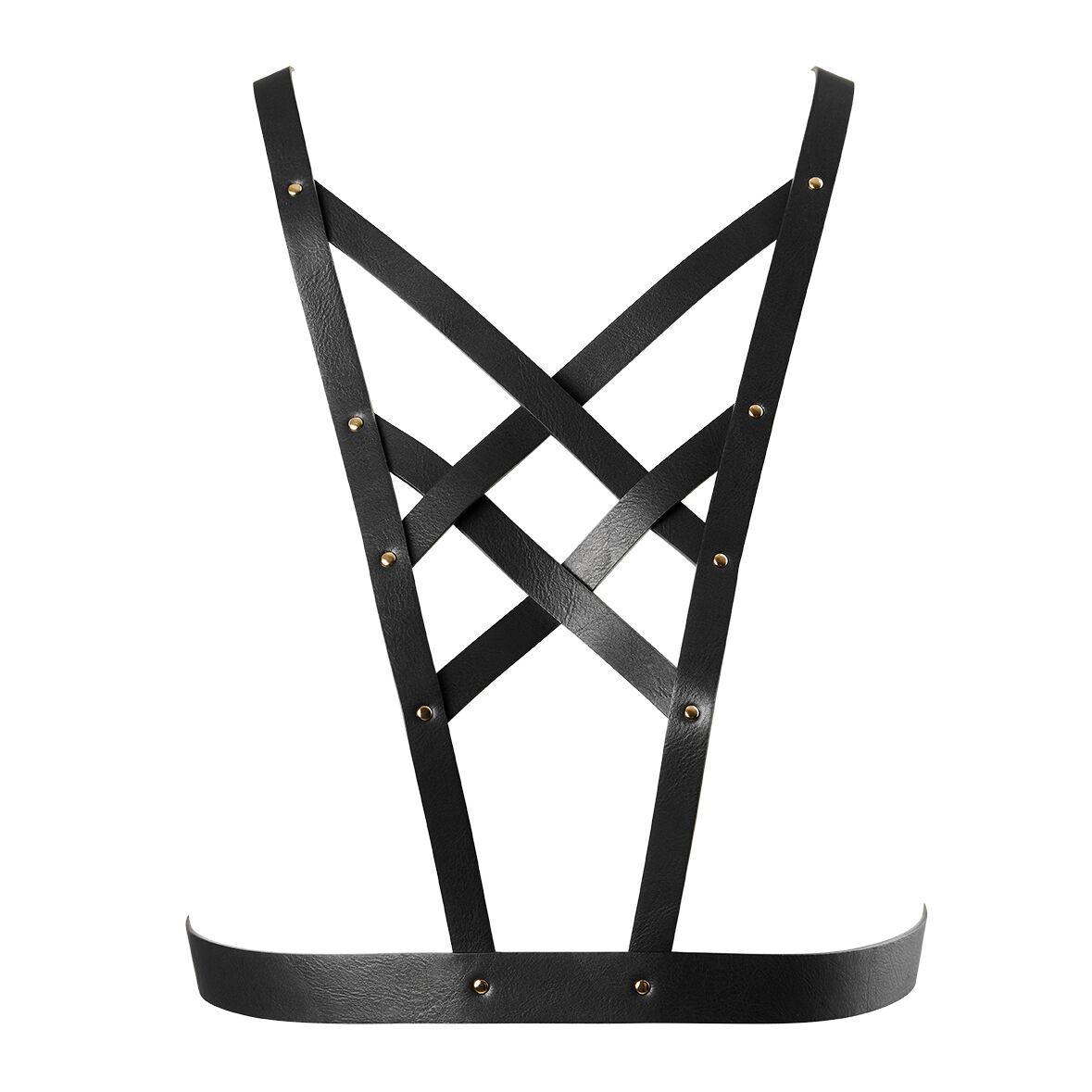 Портупея Bijoux Indiscrets Maze: Cross Cleavage Harness Black