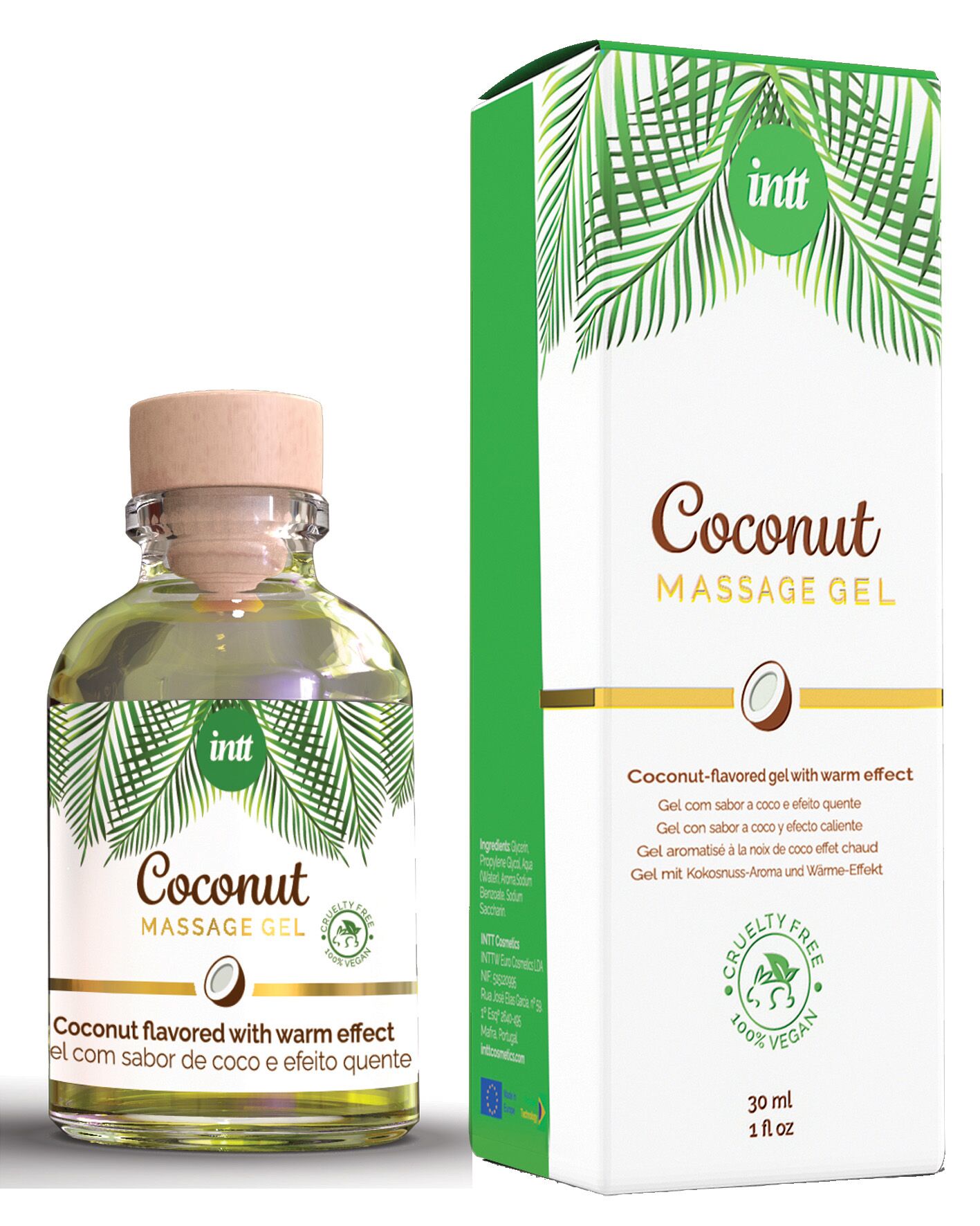 Масажний гель для інтимних зон Intt Coconut Vegan 30 мл