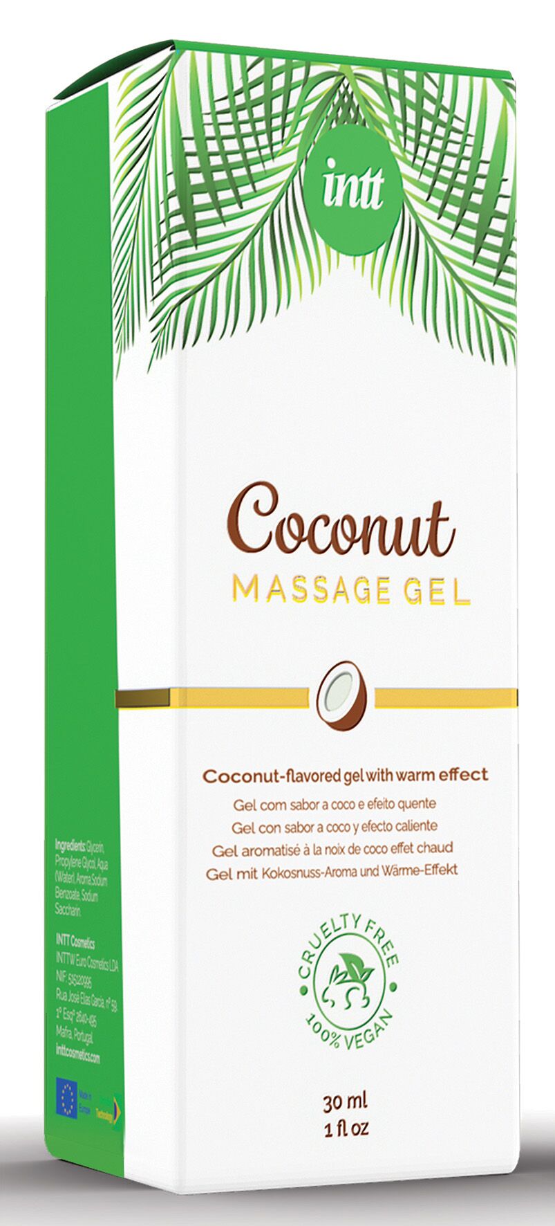 Масажний гель для інтимних зон Intt Coconut Vegan 30 мл