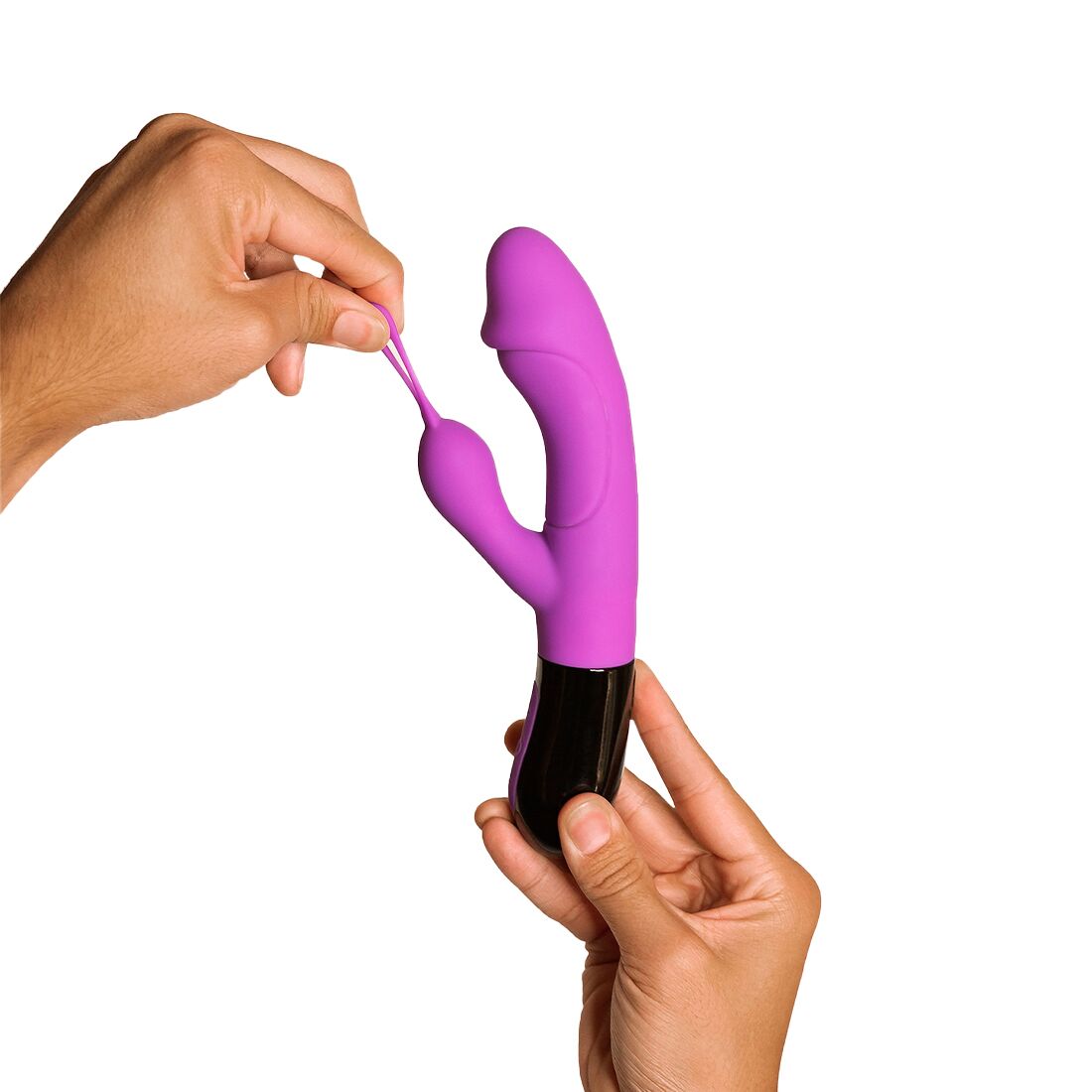 Вібратор Adrien Lastic Ares 2.0 із петелькою, що перезаряджається
