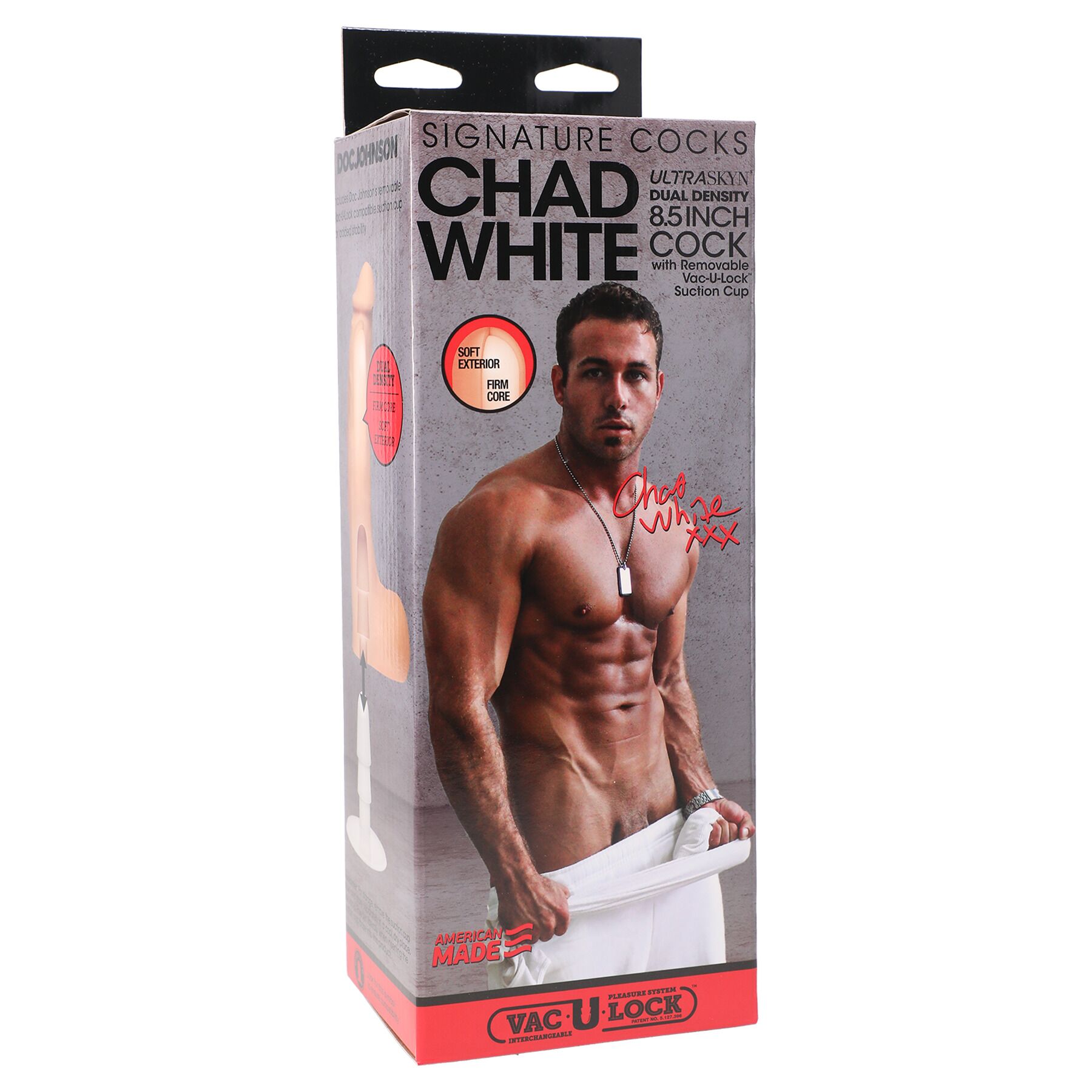 Фалоімітатор Doc Johnson Signature Cocks Chad White UltraSkin