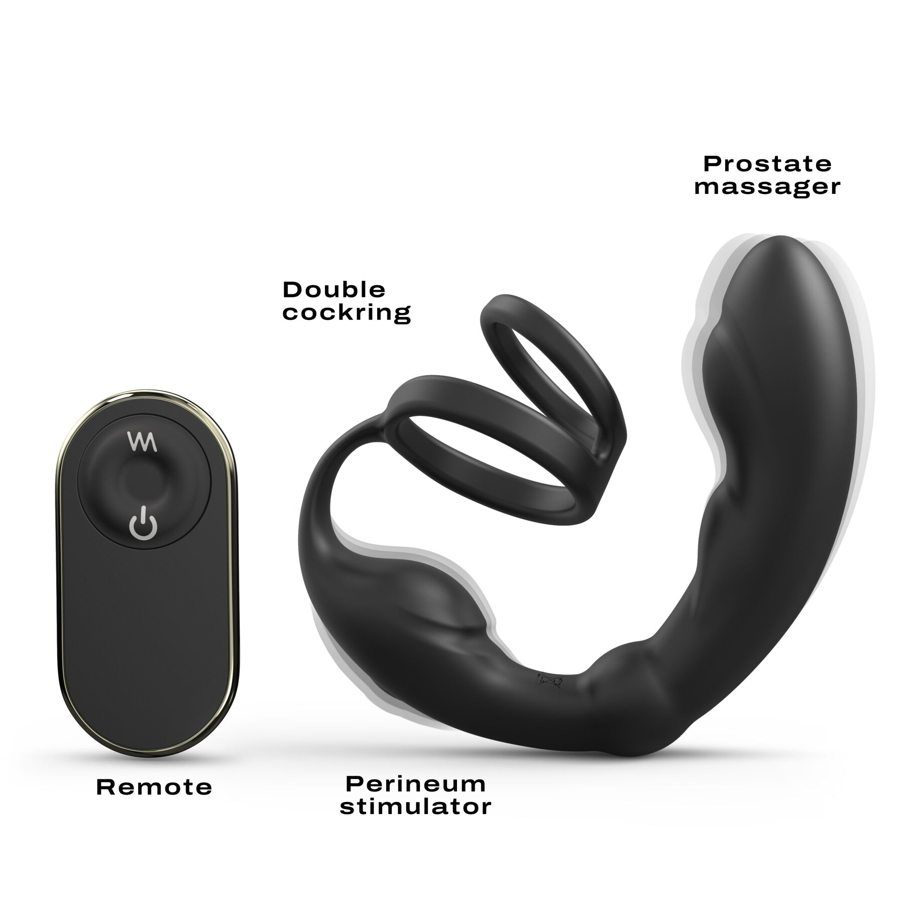 Інтимний масажер простати Dorcel P-Ring з пультом ДК