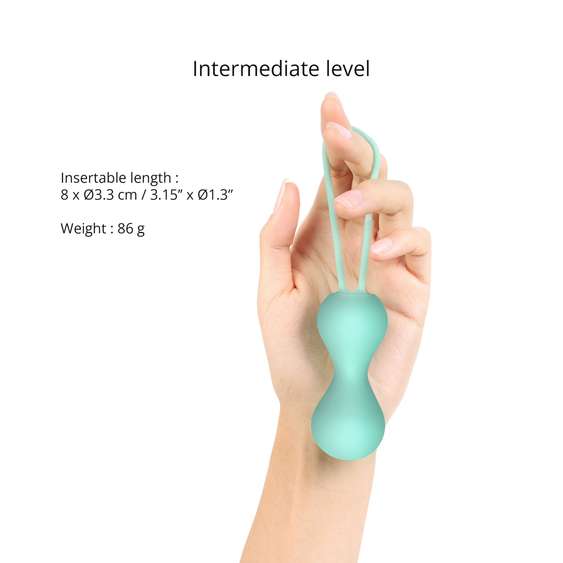 Вагінальні кульки Love To Love JOIA - ENJOY MINT, м'який силікон