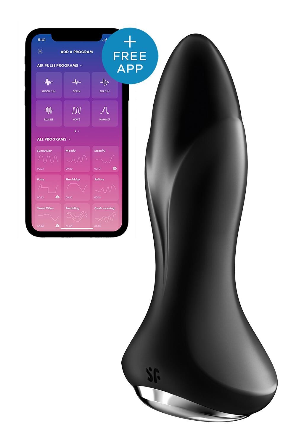Satisfyer Rotator Plug 1+ Black: Інноваційна вібропробка з перлинним масажем