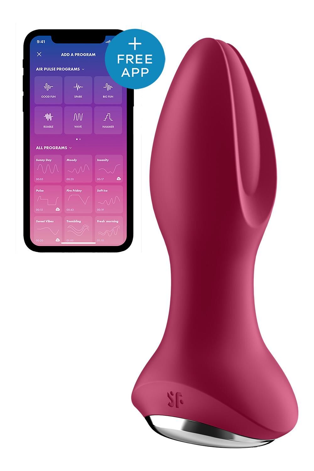 Анальна смарт-вібропробка Satisfyer Rotator Plug 2+ з перлинним масажем