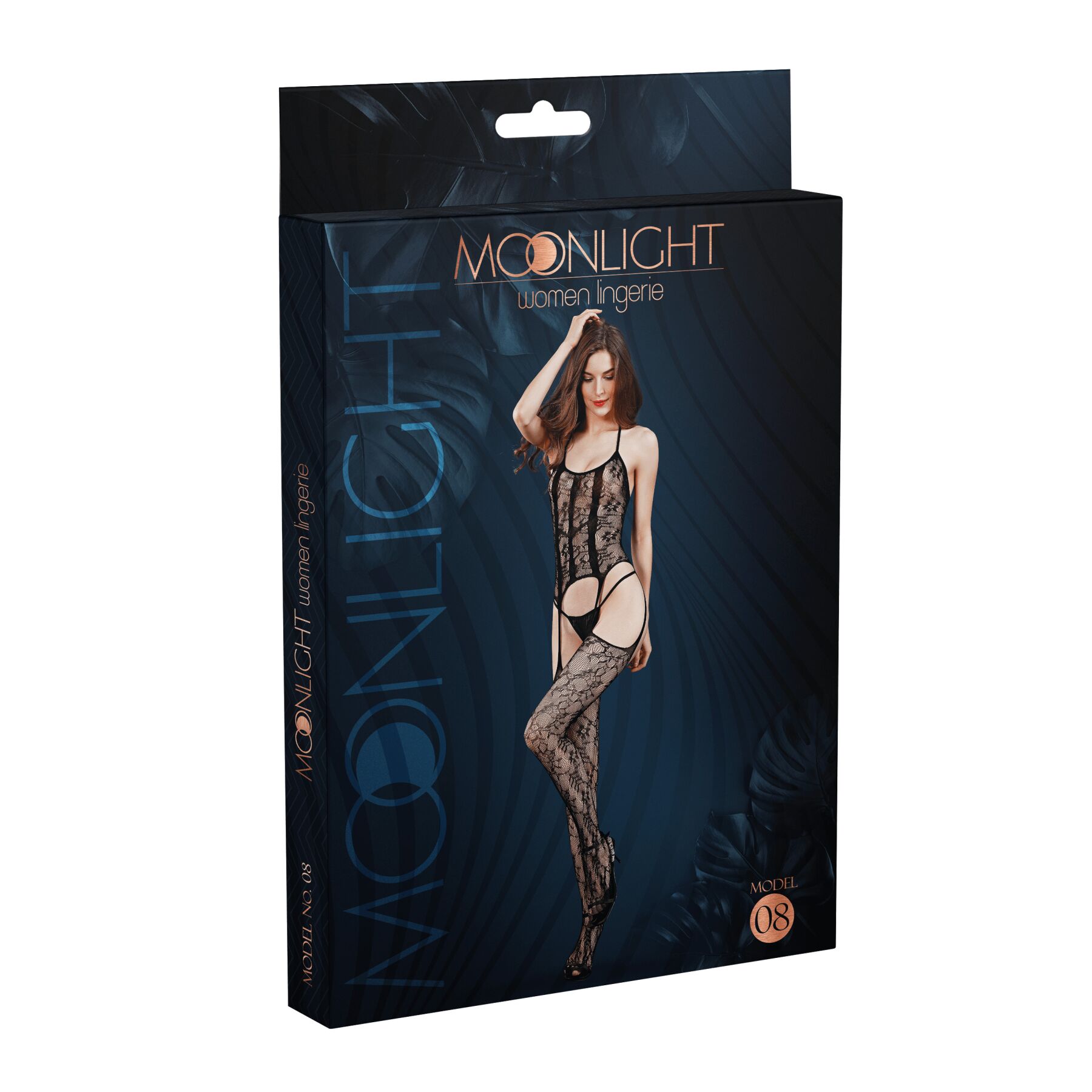 Бодістокінг Moonlight Model 08 Black XS-L для особливих моментів