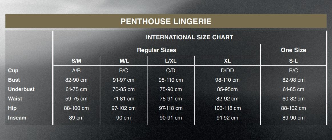 Трусики-сліпи Penthouse Too Hot To Be Real з мереживом, чорні