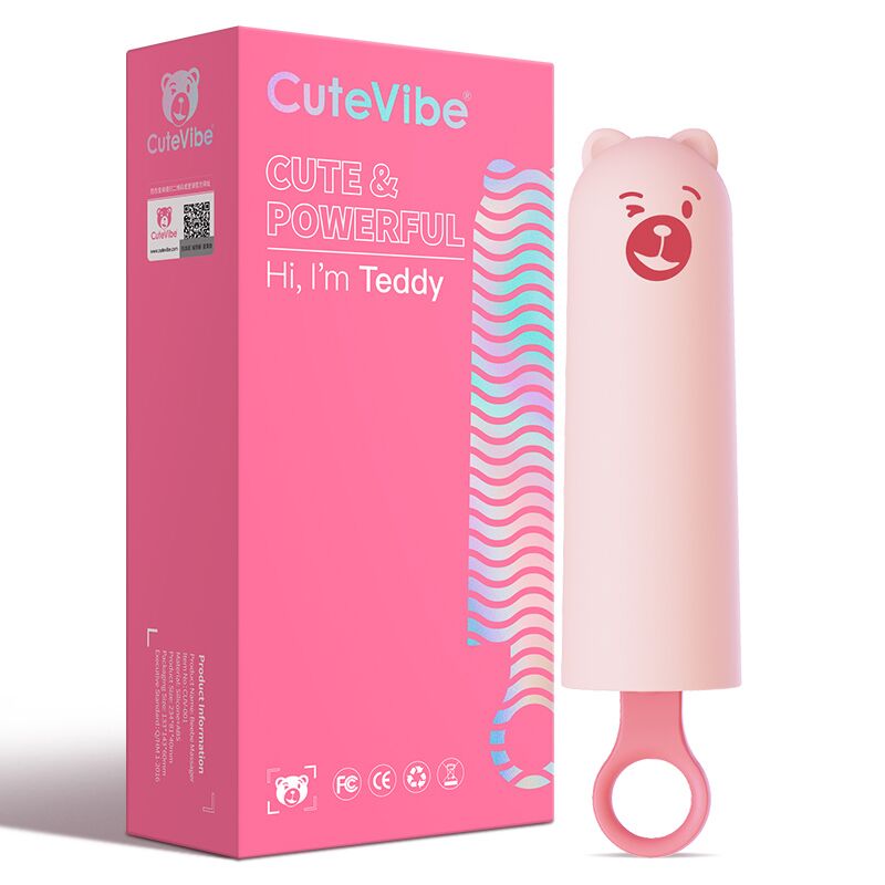 Вібратор CuteVibe Teddy Pink - стильний та функціональний