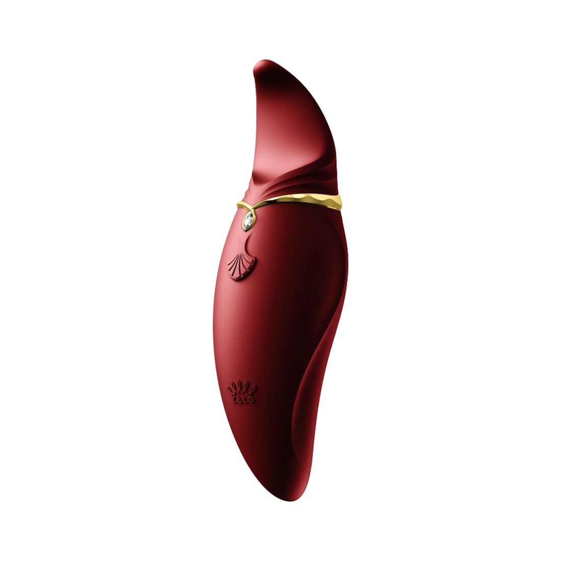 Вібратор 2в1 Zalo Hero Wine Red з кристалом Swarovski