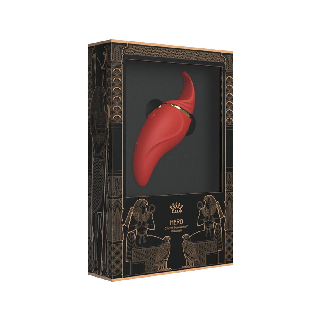 Вібратор 2в1 Zalo Hero Wine Red з кристалом Swarovski