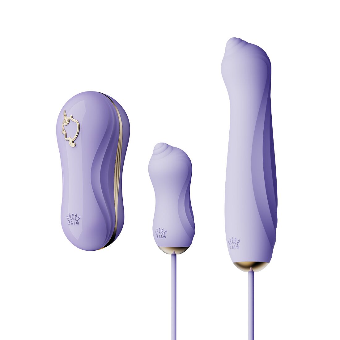 Набір 3в1 Zalo UNICORN Set Violet: Інтимні іграшки