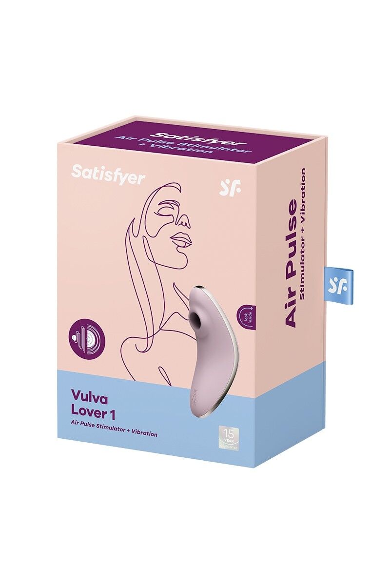Вакуумний вібратор Satisfyer Vulva Lover 1 Violet - IPX7, 11 режимів