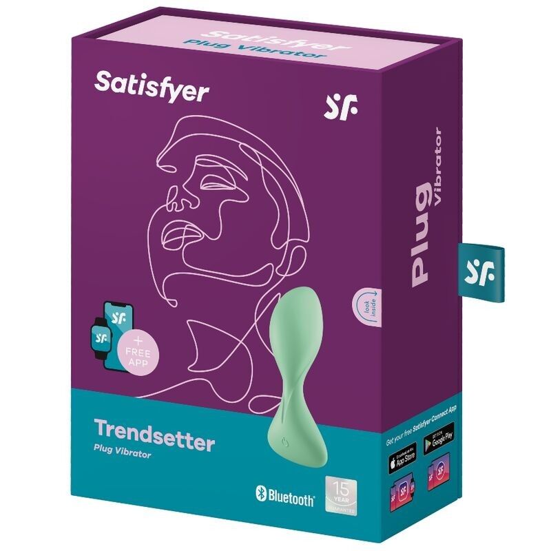 Інноваційна анальна пробка з вібрацією Satisfyer Trendsetter Green