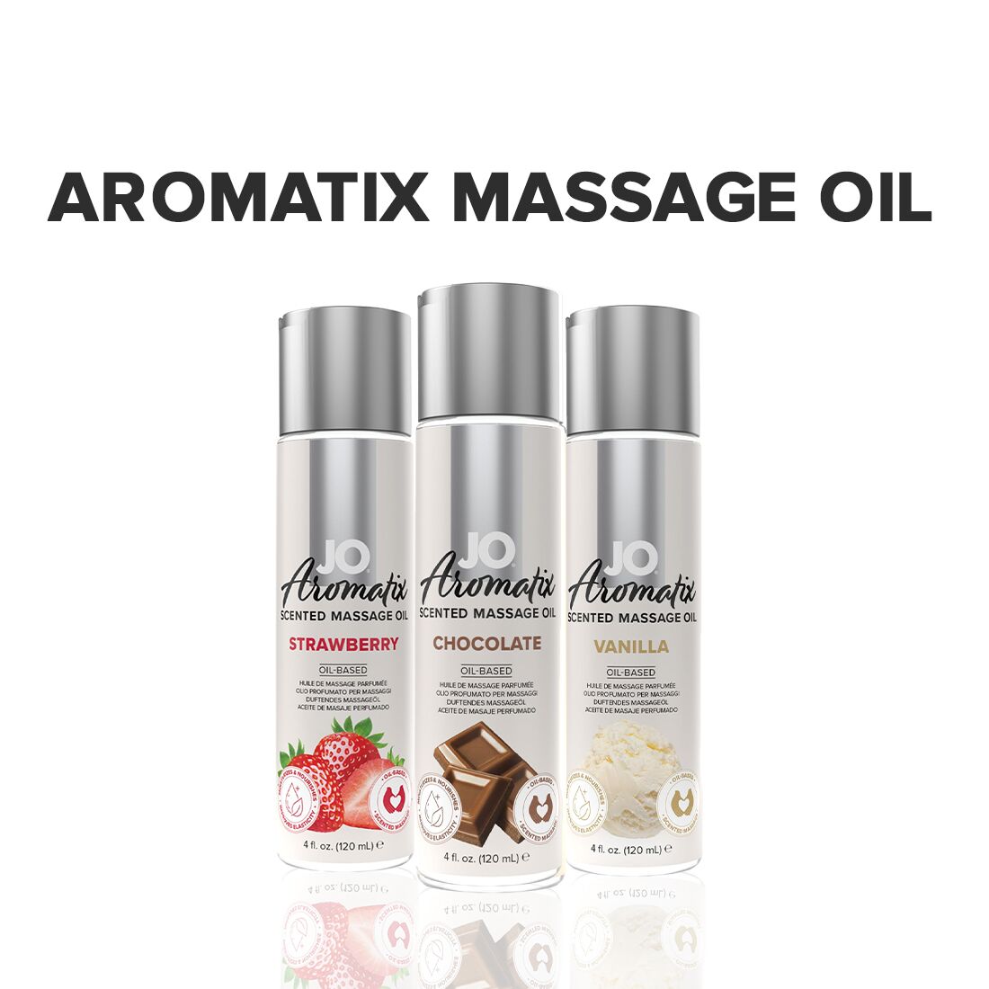 Натуральна масажна олія JO Aromatix Chocolate 120 мл