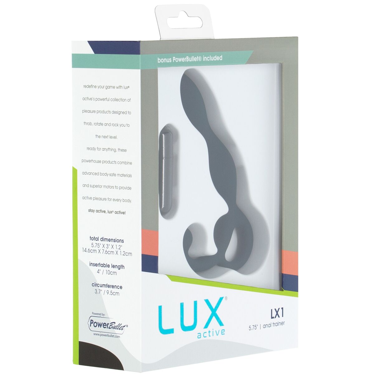 Масажер простати Lux Active LX1, темно-синій, віброкуля