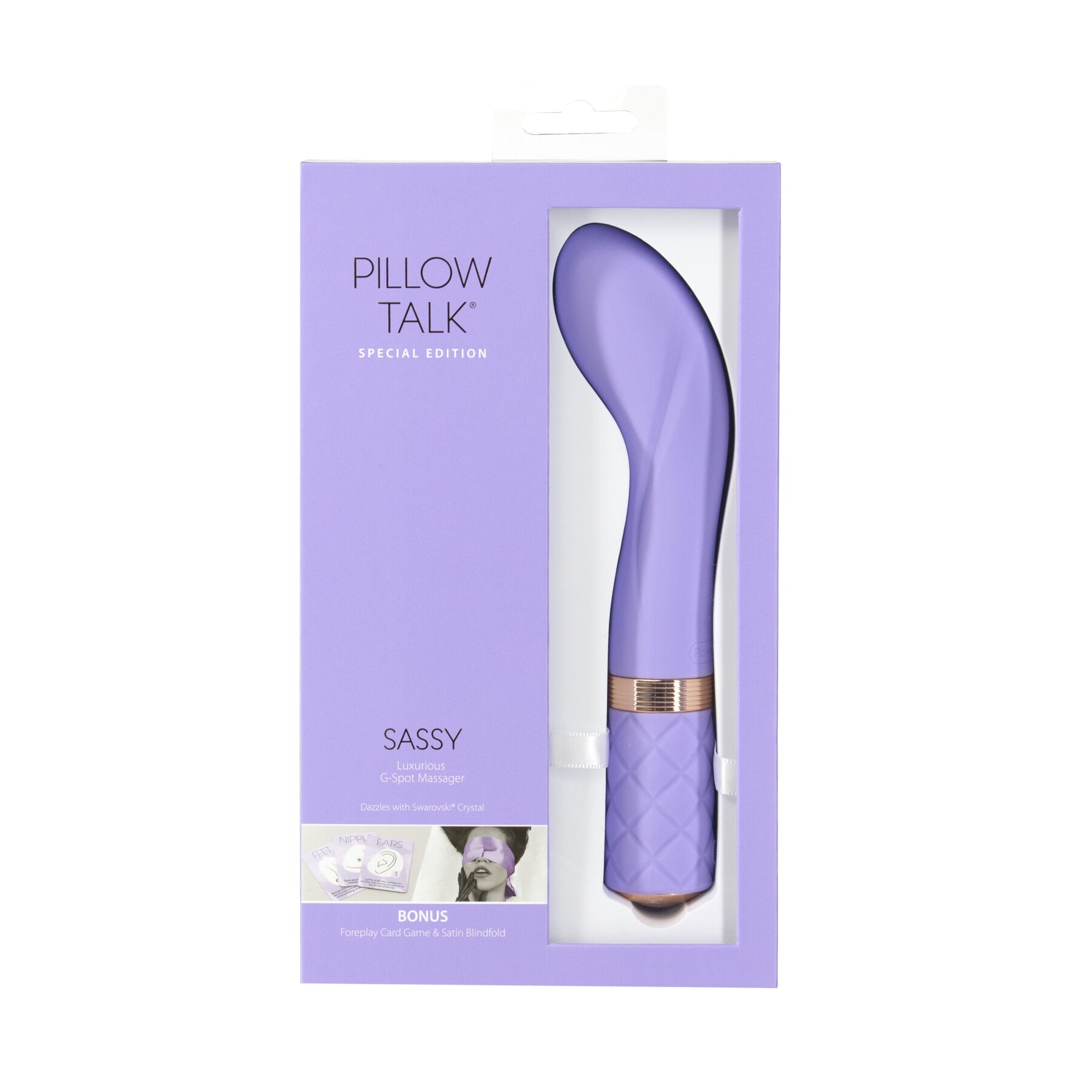 Розкішний вібратор Pillow Talk Sassy Purple Special Edition з Сваровскі