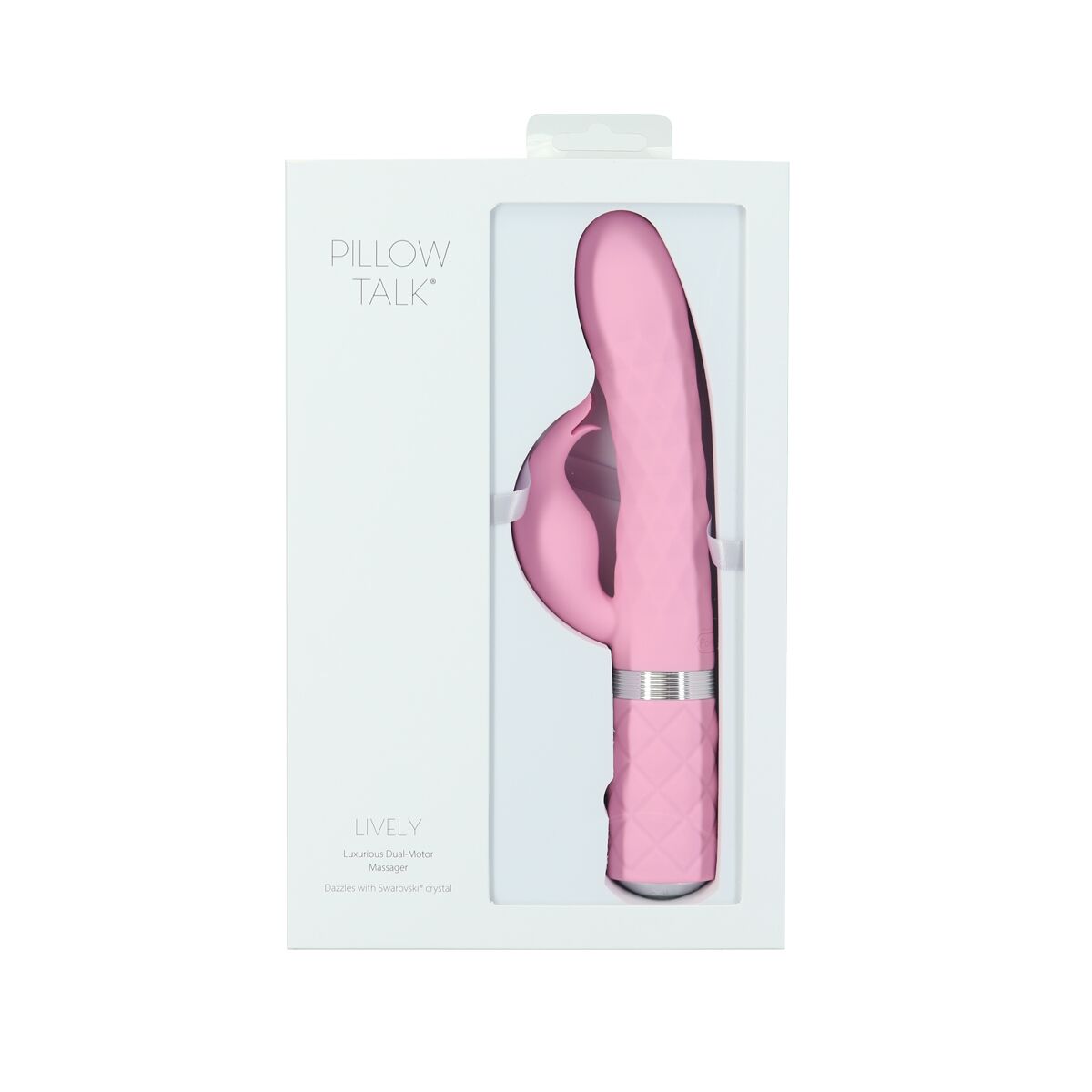 Розкішний кролик Pillow Talk Lively Pink з кристалом Сваровскі