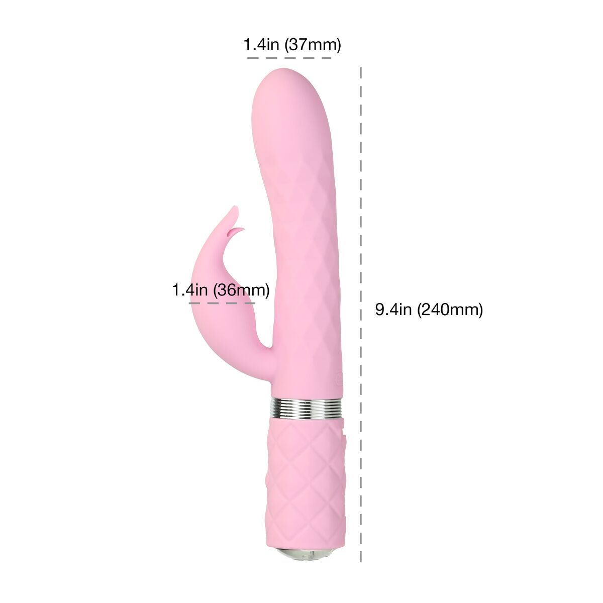 Розкішний кролик Pillow Talk Lively Pink з кристалом Сваровскі