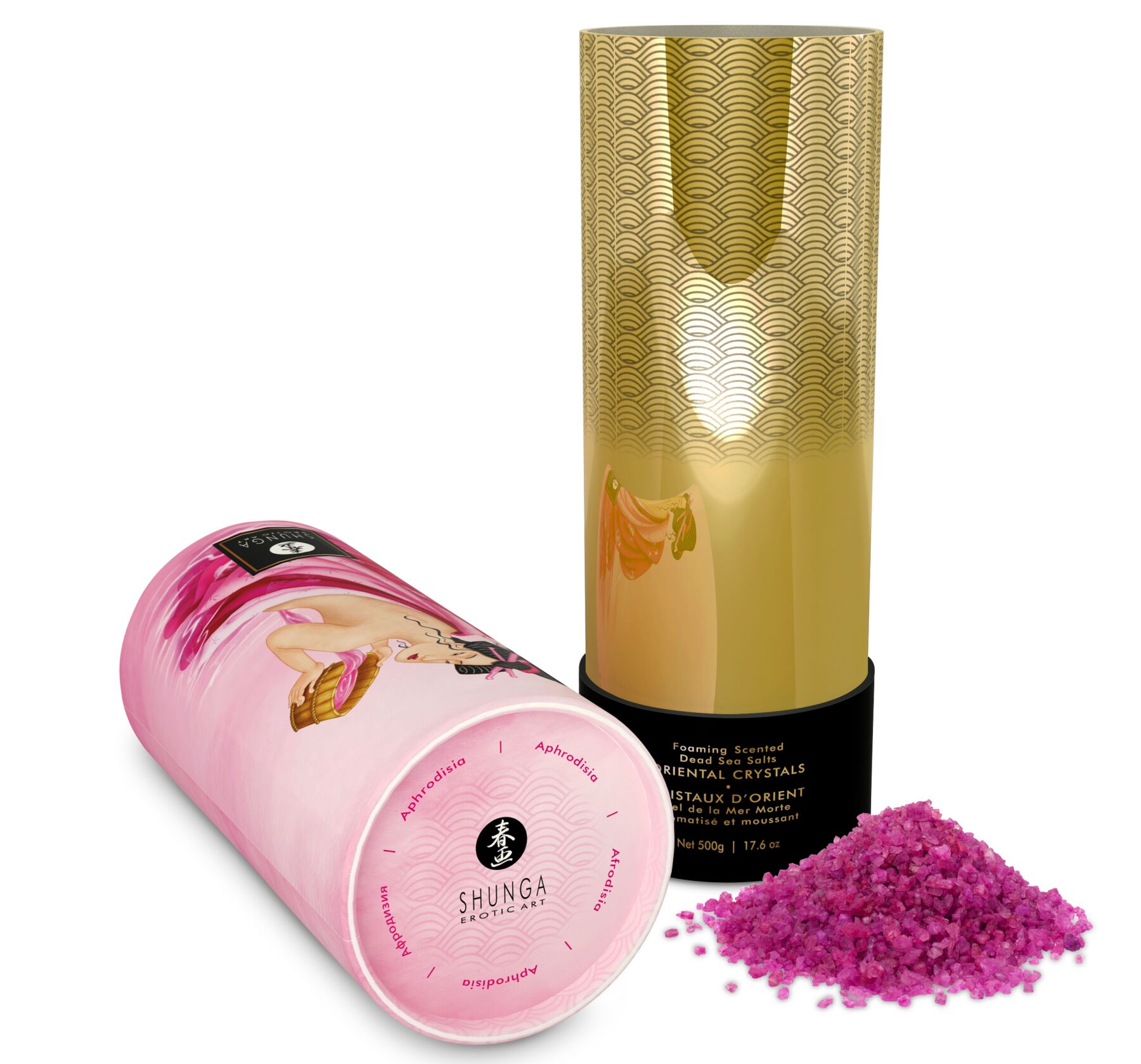 Пінлива сіль для ванни Shunga Rose Petal з Мертвого моря, 500 г