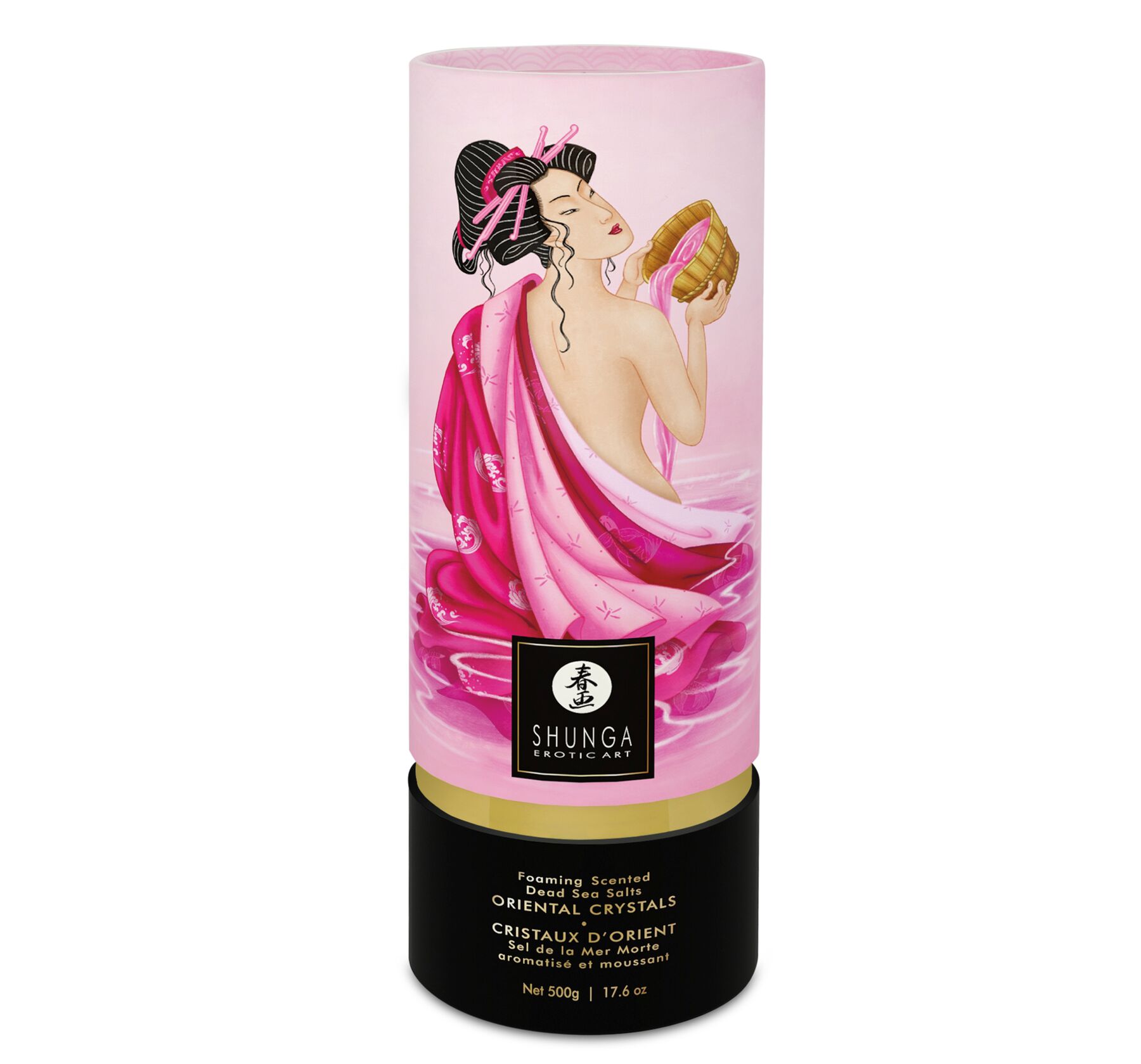 Пінлива сіль для ванни Shunga Rose Petal з Мертвого моря, 500 г