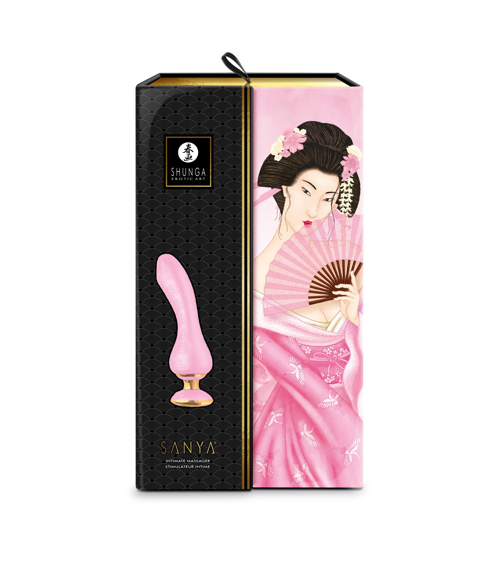 Вібратор Shunga Sanya Light Pink для точки G, гнучкий стовбур