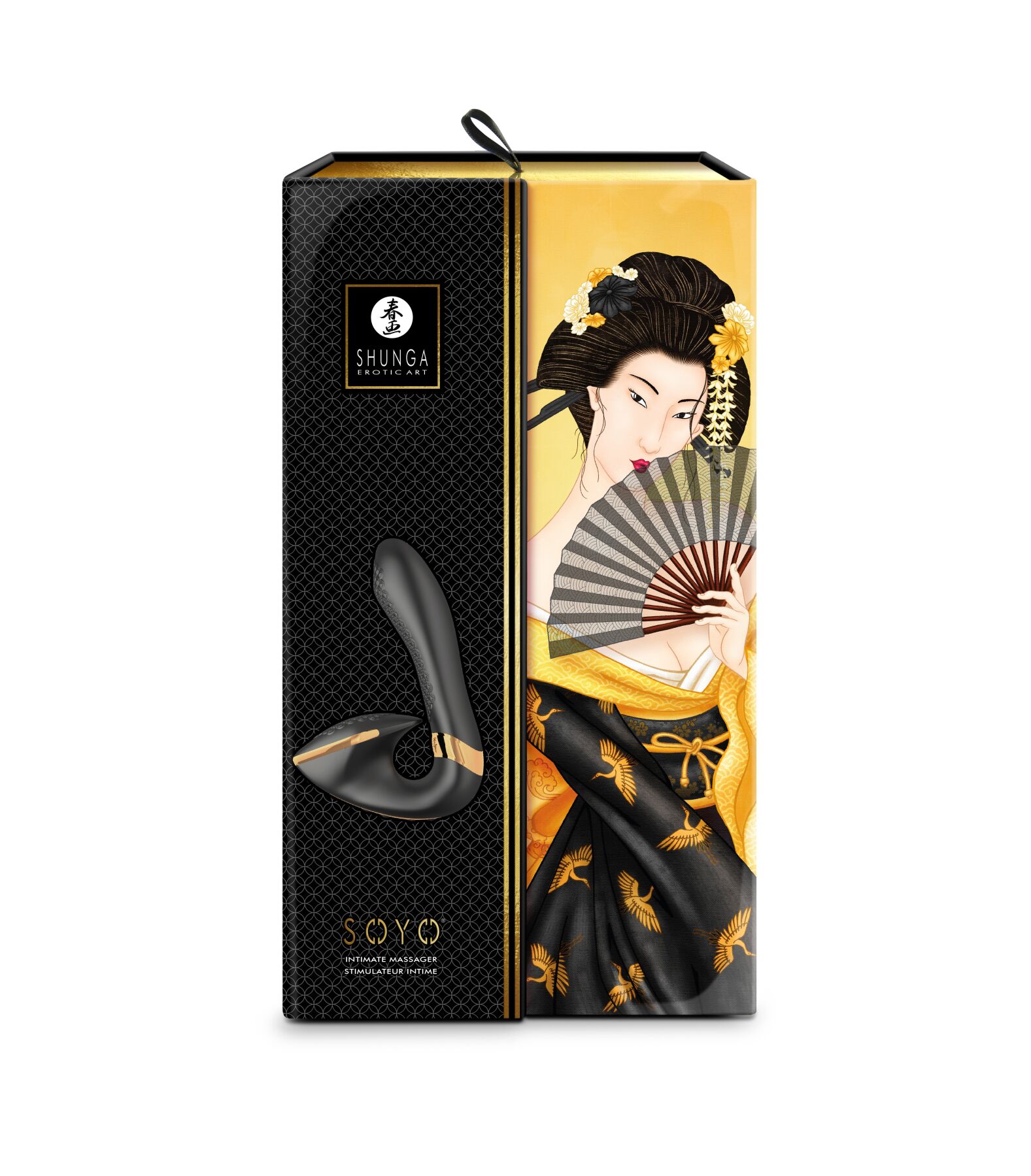 Інтимний вібратор Shunga Soyo Black - Водонепроникний