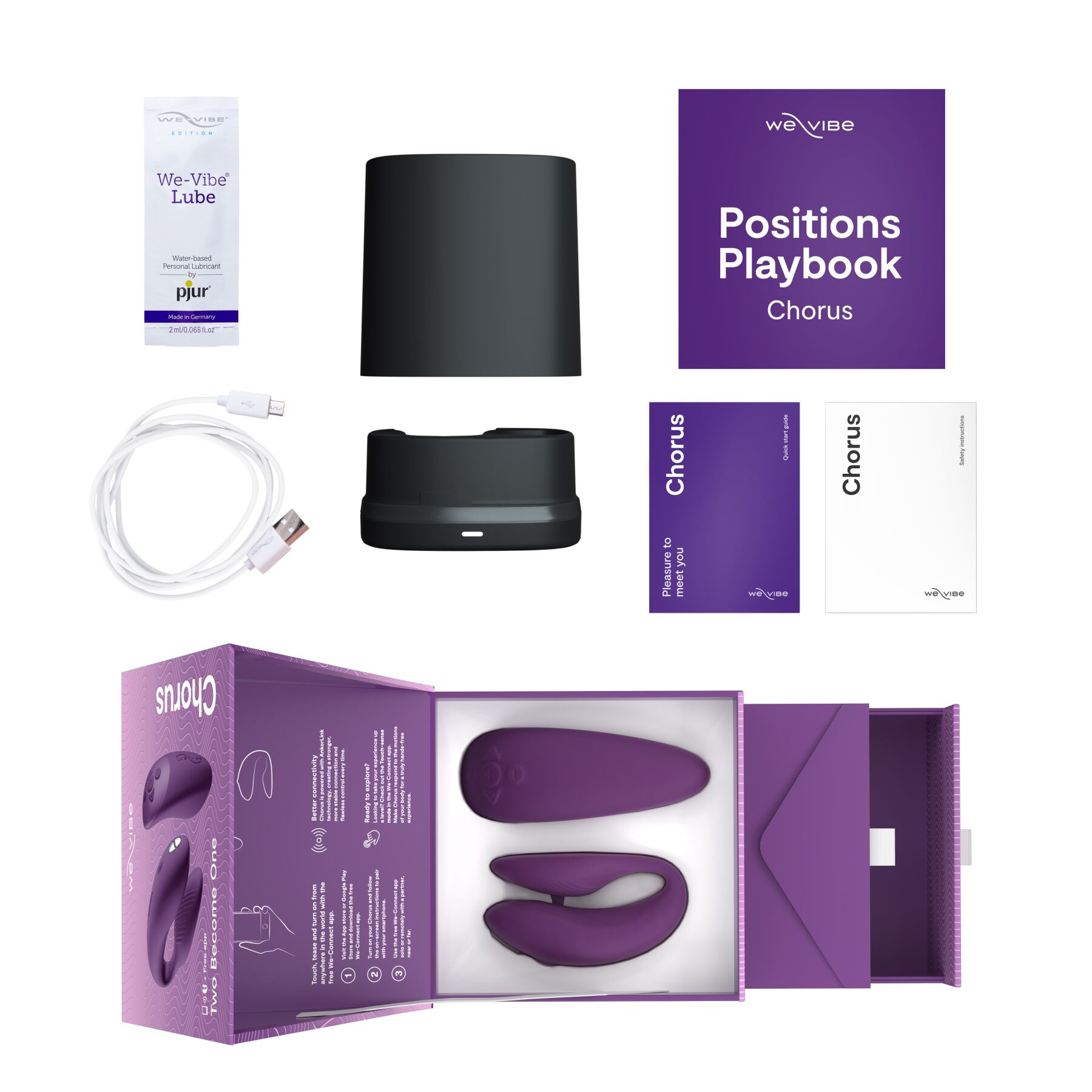 We-Vibe Chorus Purple: Смарт-вібратор для пар з сенсорним керуванням