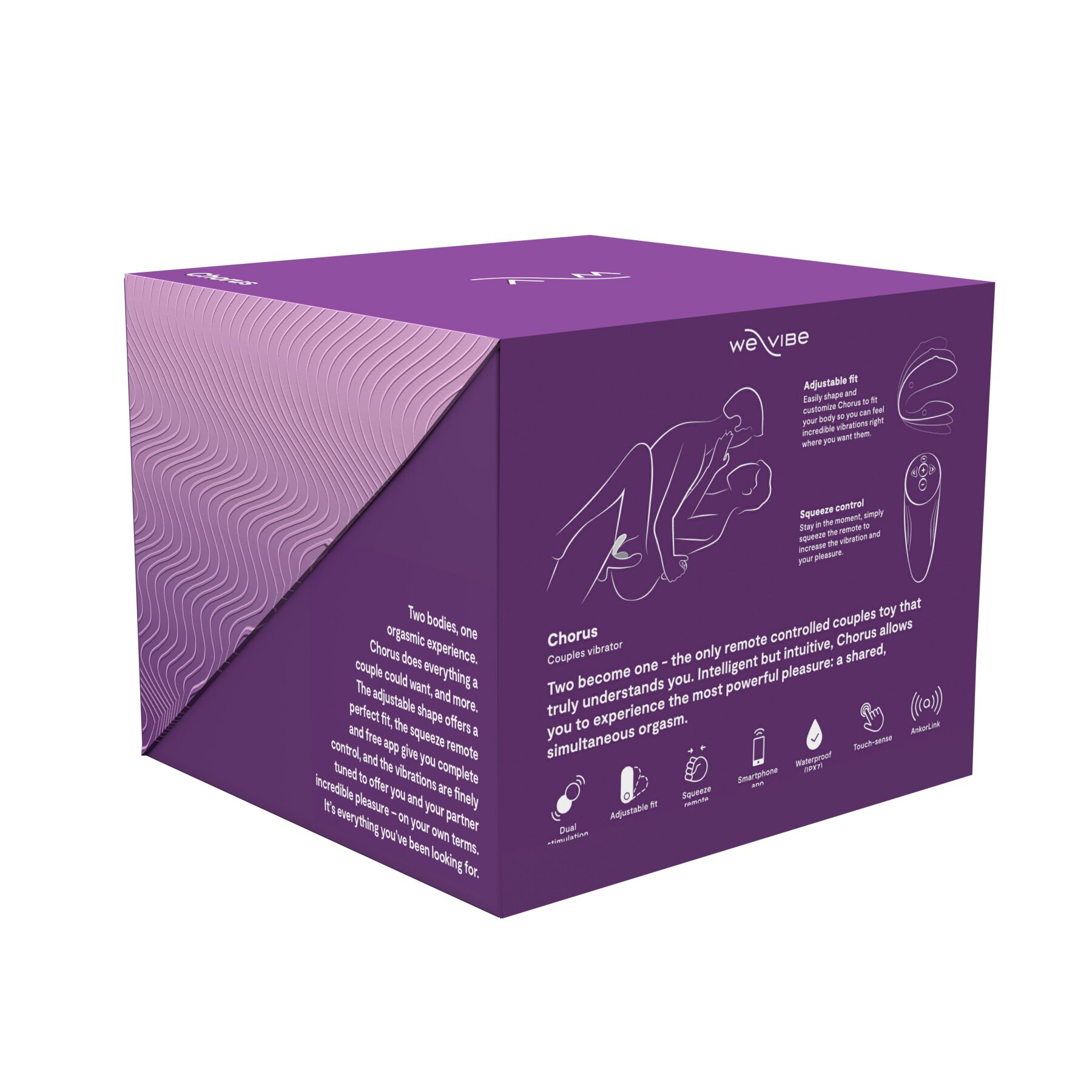 We-Vibe Chorus Purple: Смарт-вібратор для пар з сенсорним керуванням