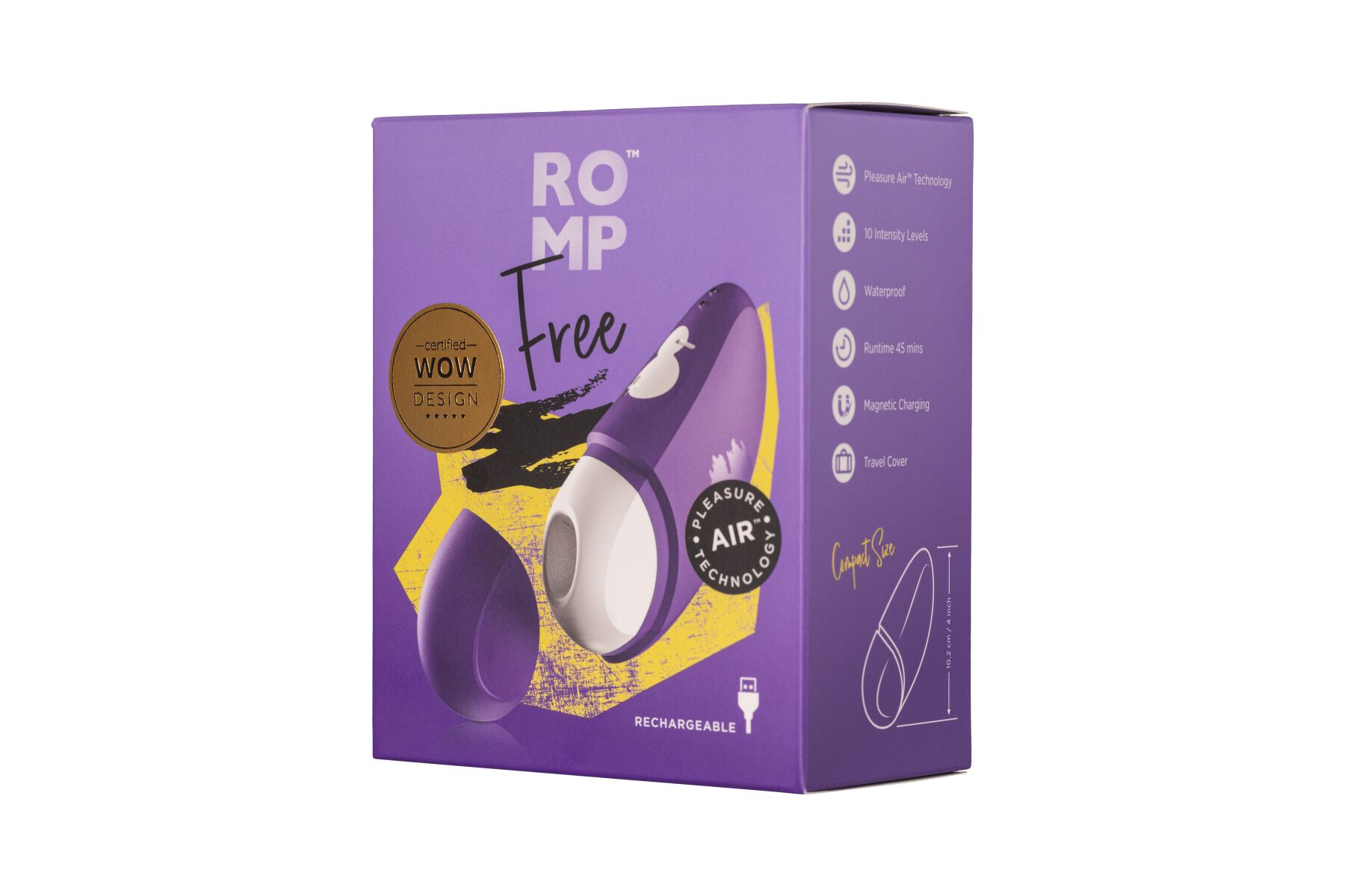 Вакуумний кліторальний стимулятор Romp Free з 10 рівнями інтенсивності