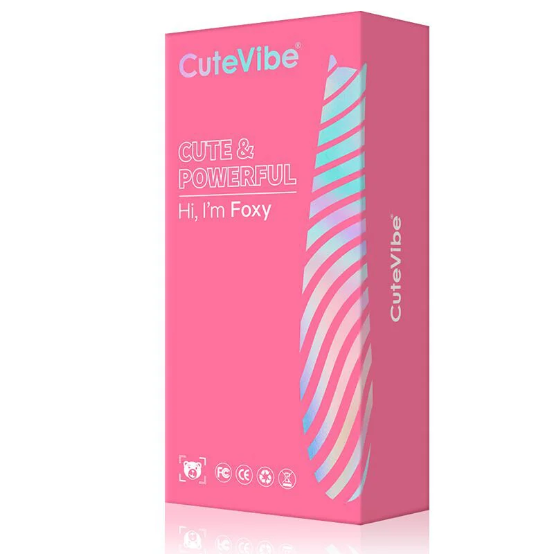 Вакуумний стимулятор з вібрацією CuteVibe Foxy Sakura, рожевий