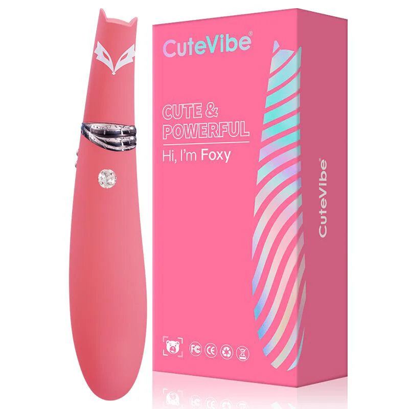 Вакуумний стимулятор з вібрацією CuteVibe Foxy Sakura, рожевий