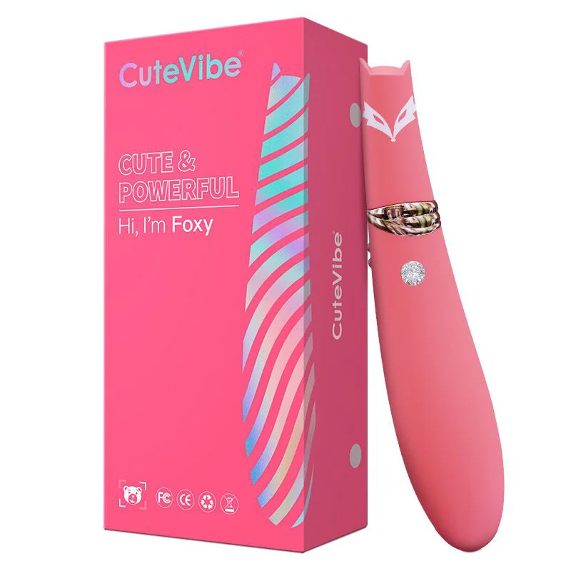 Вакуумний стимулятор з вібрацією CuteVibe Foxy Sakura, рожевий
