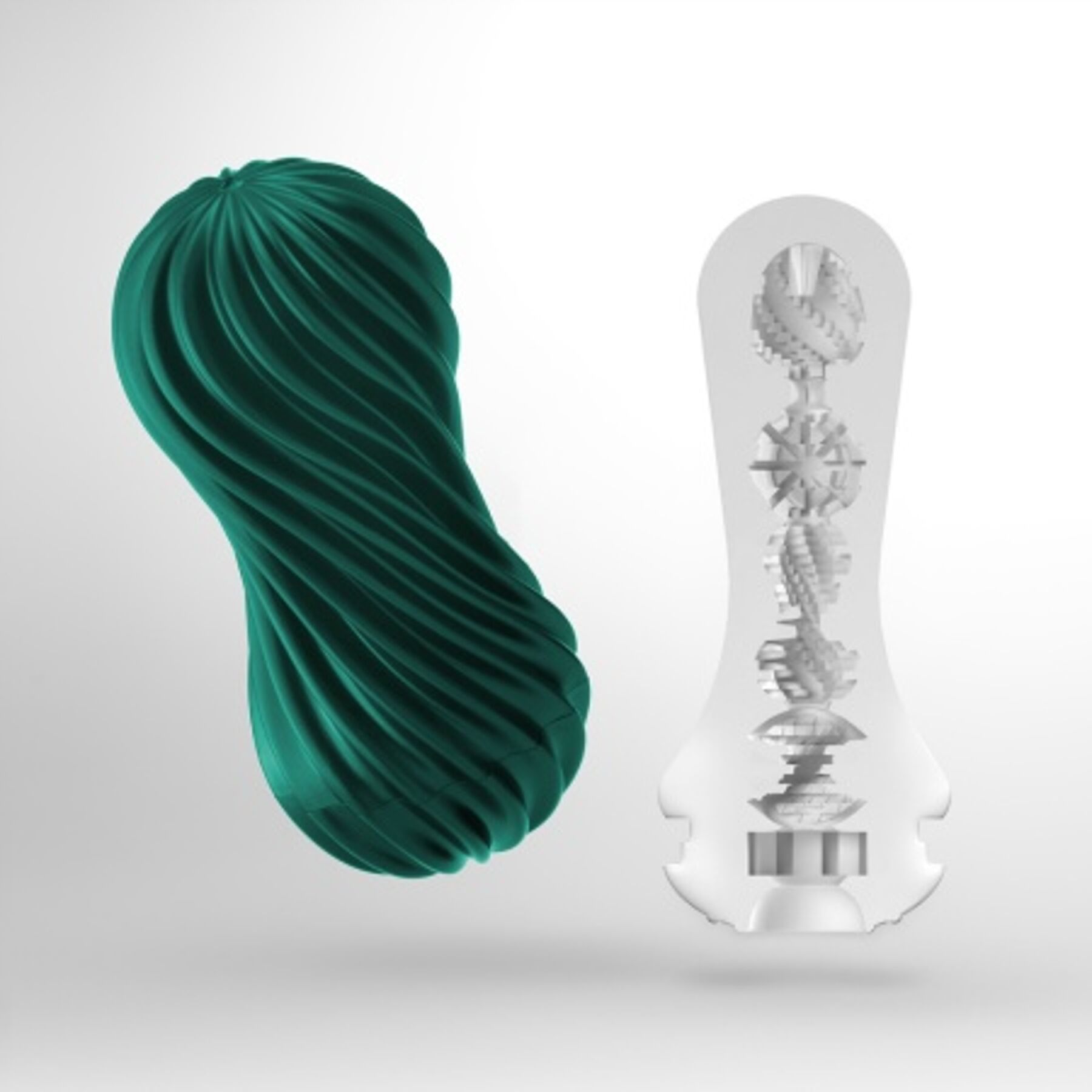 Мастурбатор Tenga FLEX Fizzy Green з вакуумним ефектом