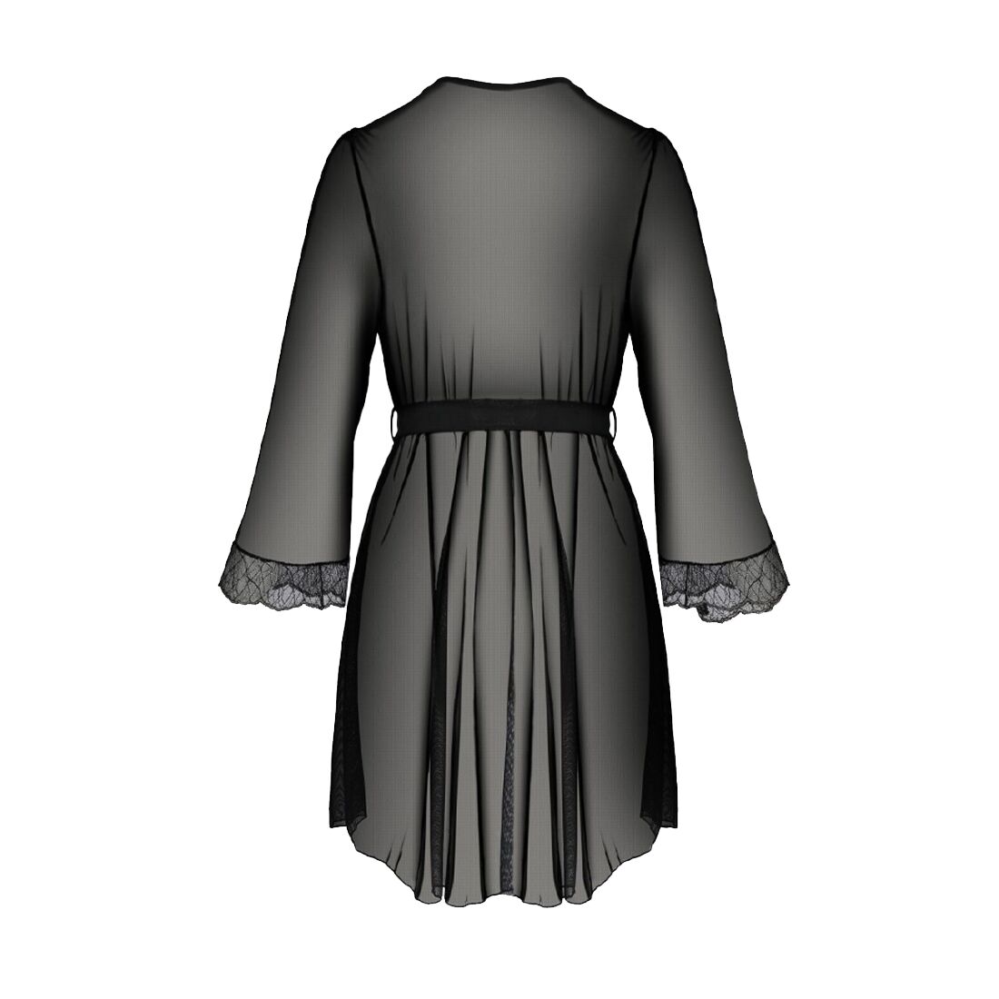 Елегантний пеньюар Passion Amberly Peignoir 4XL/5XL чорний