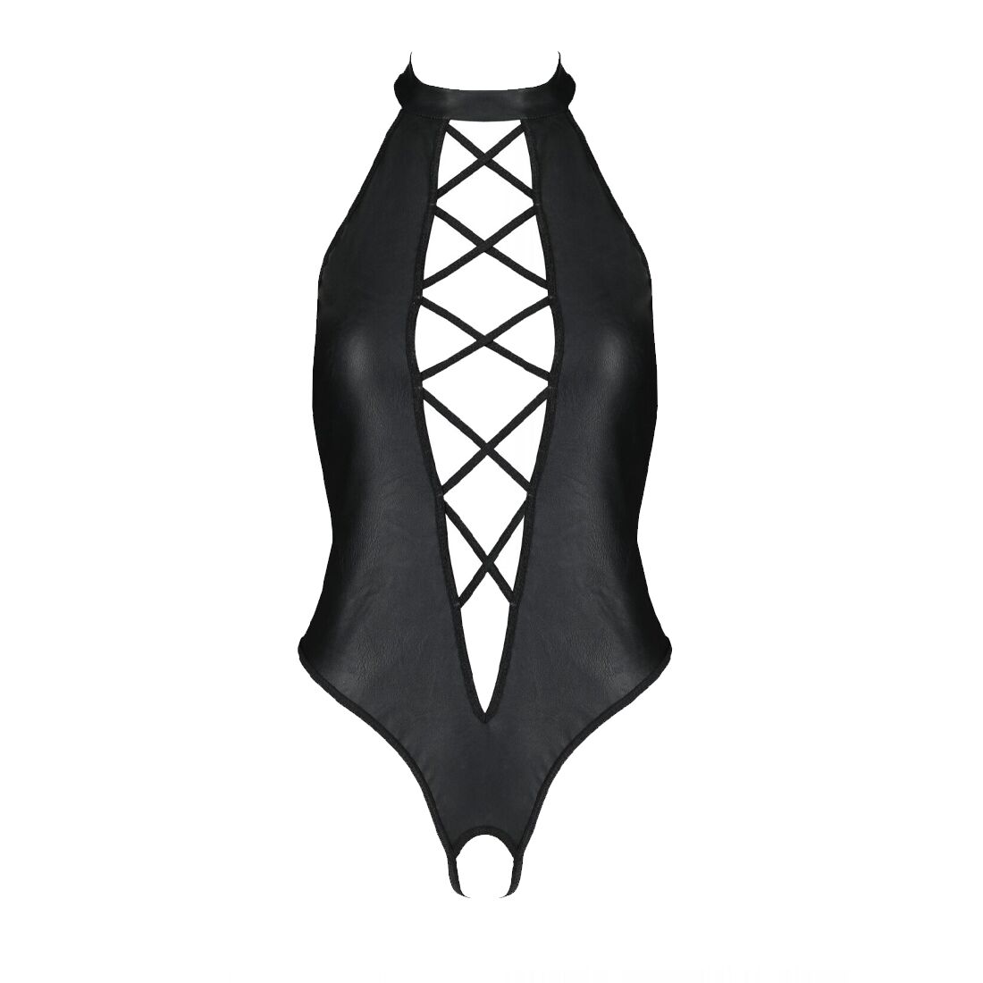 Боді з екошкіри Passion NANCY BODY 4XL/5XL чорний