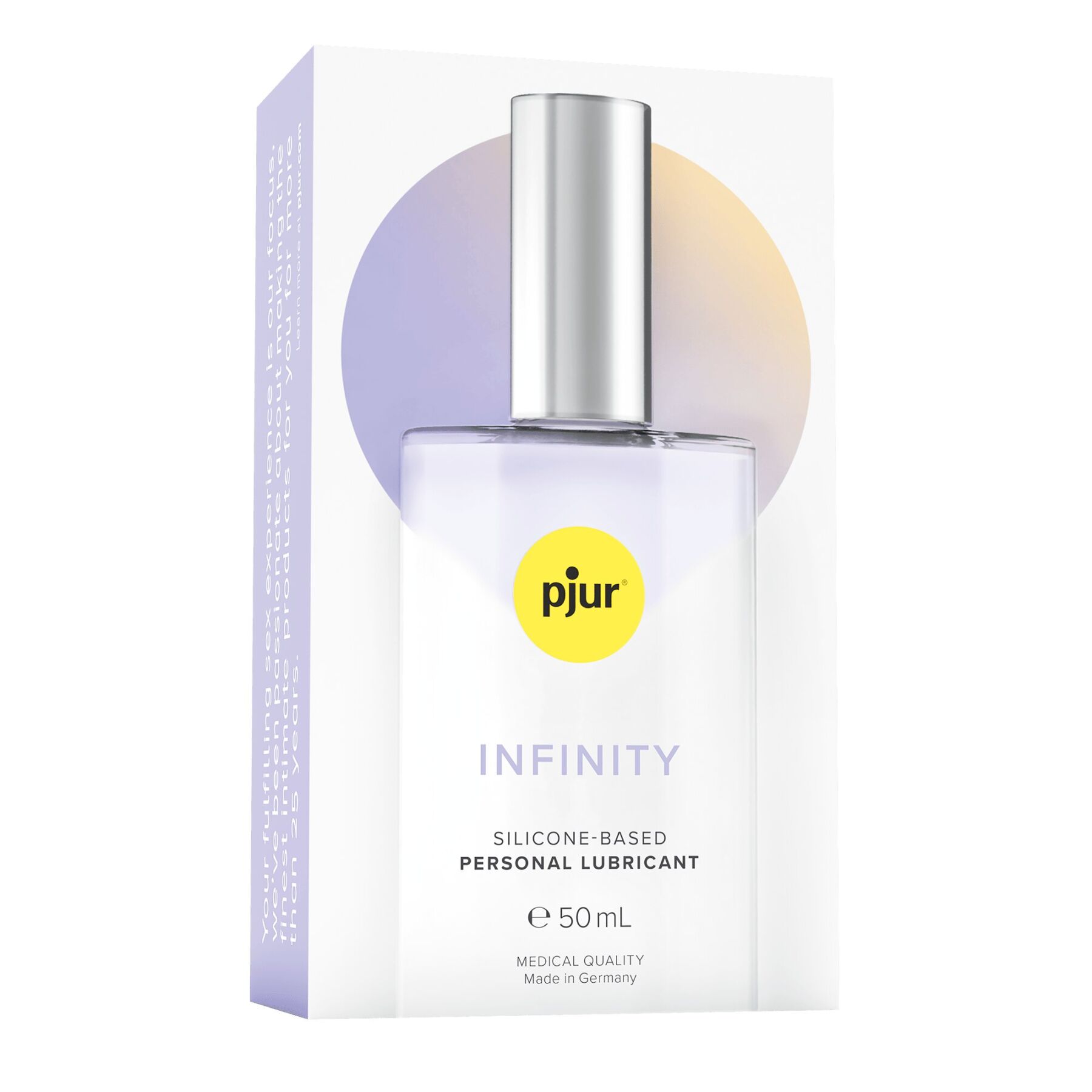 Pjur INFINITY Silicone-Based: Преміальна змазка 2в1 для масажу та інтимного догляду