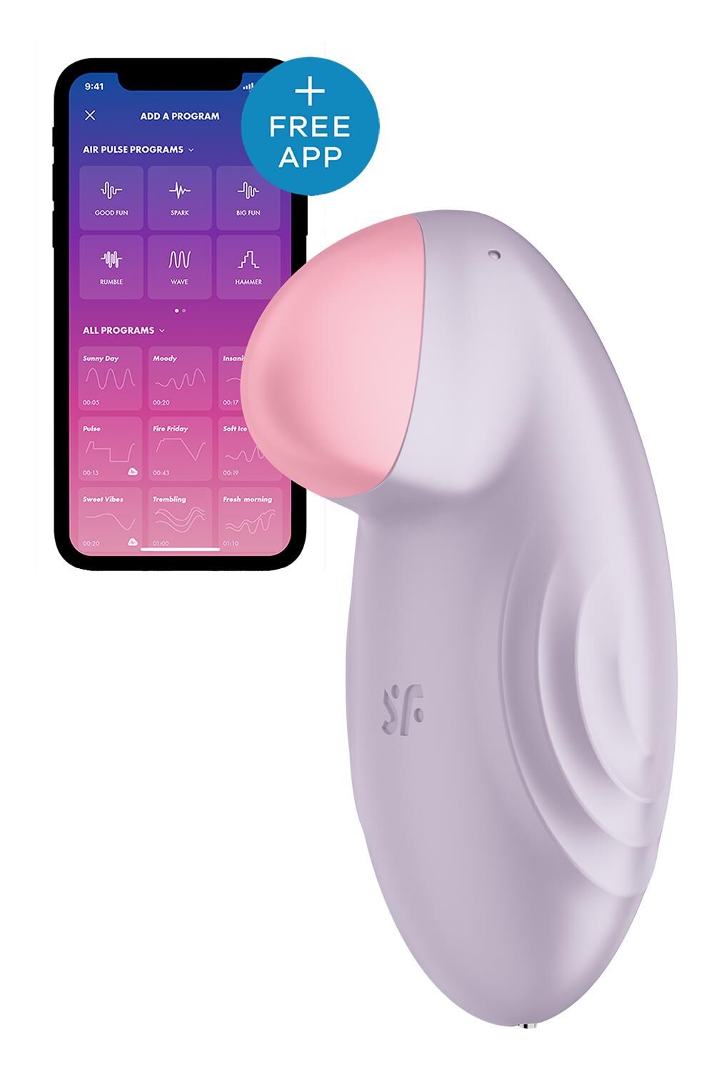 Смарт-вібратор Satisfyer Tropical Tip Light Lilac для інтимного догляду