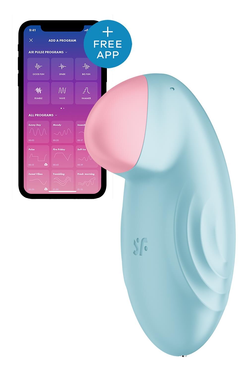 Смарт-вібратор Satisfyer Tropical Tip Light Blue – Інноваційний Дизайн