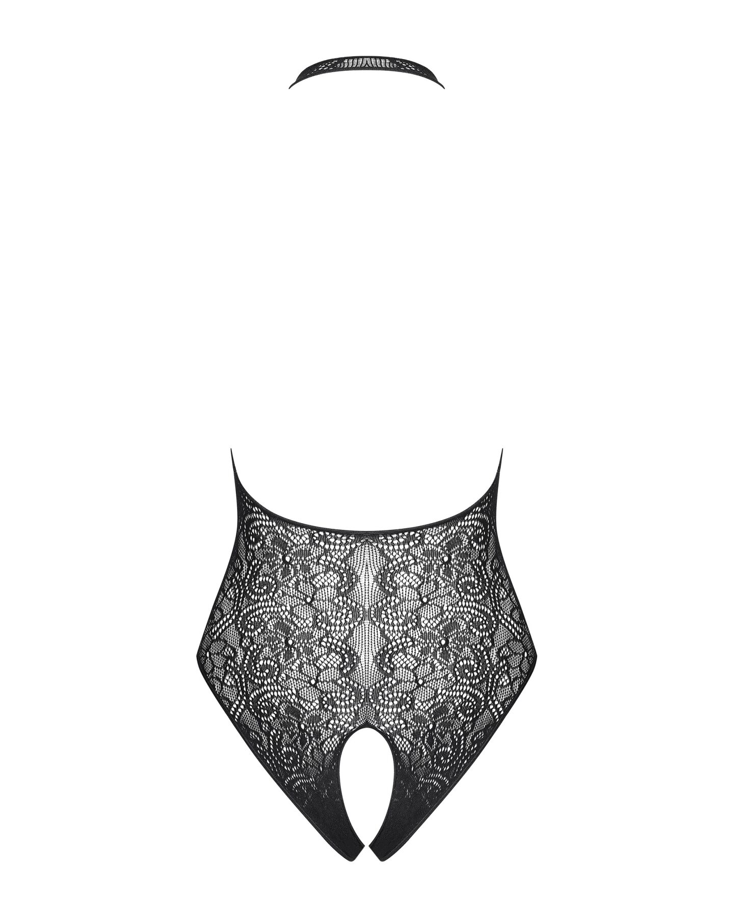 Бодістокінг Obsessive B113 teddy S/M/L з ефектом шнурівки, халтер