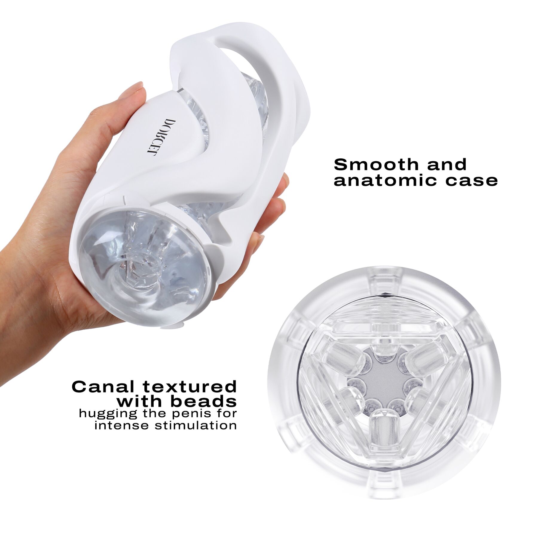 Мастурбатор Dorcel DEEP BLOW WHITE для інтимного комфорту