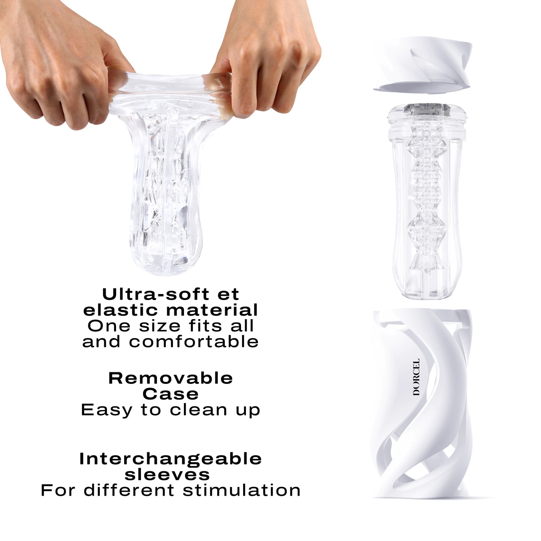 Мастурбатор Dorcel DEEP BLOW WHITE для інтимного комфорту
