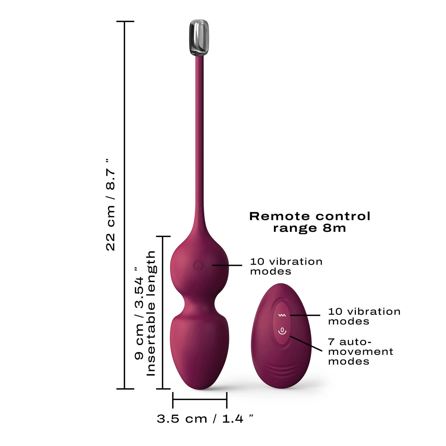 Вагінальні кульки Dorcel LOVE BALLS з пультом: інновації та комфорт