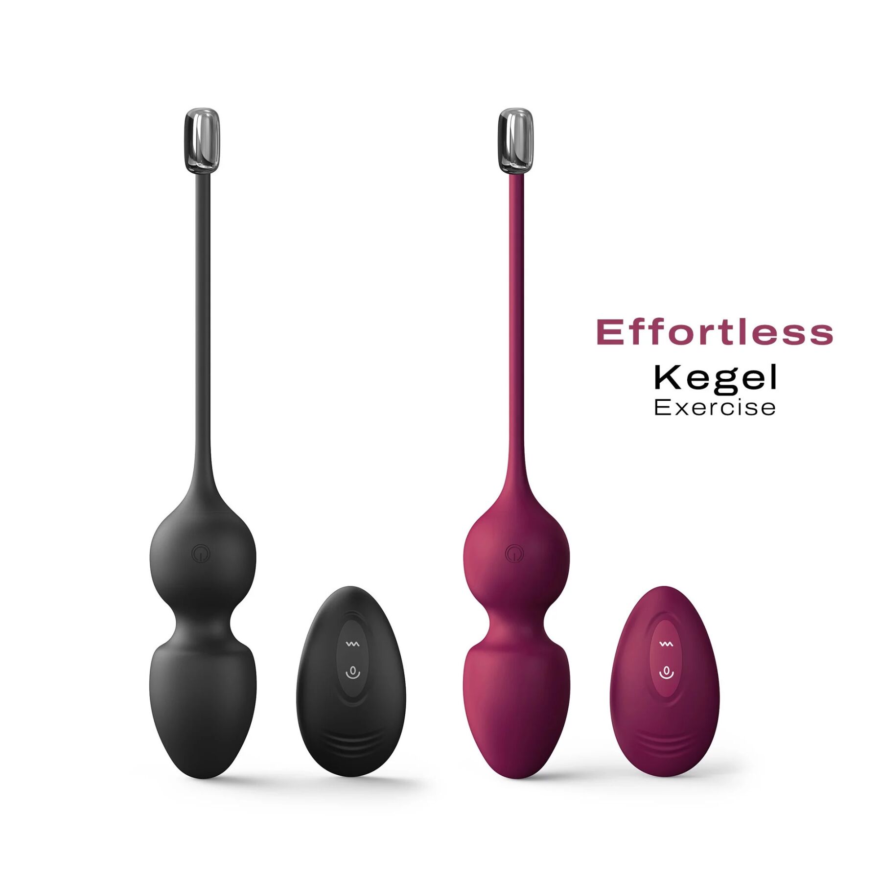 Вагінальні кульки Dorcel LOVE BALLS BLACK з пультом ДК, 10 режимів вібрації