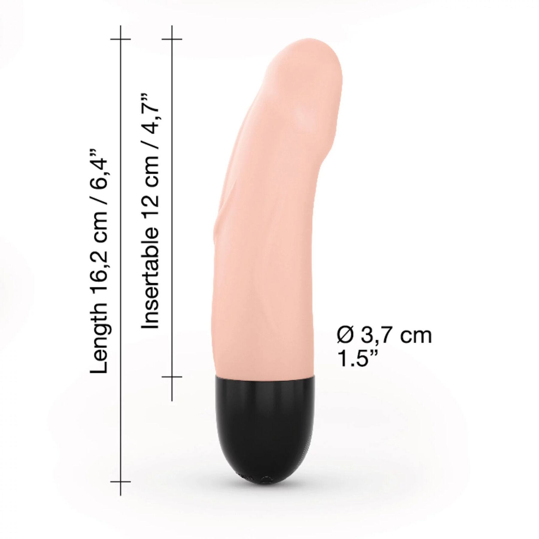 Вібратор Dorcel Real Vibration S Flesh 2.0, водонепроникний, перезаряджається